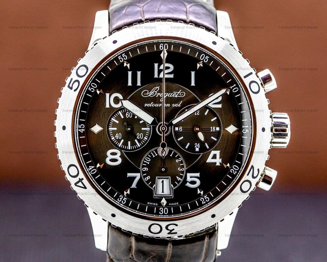 Breguet Type XXI Flyback SS / Alligator 




