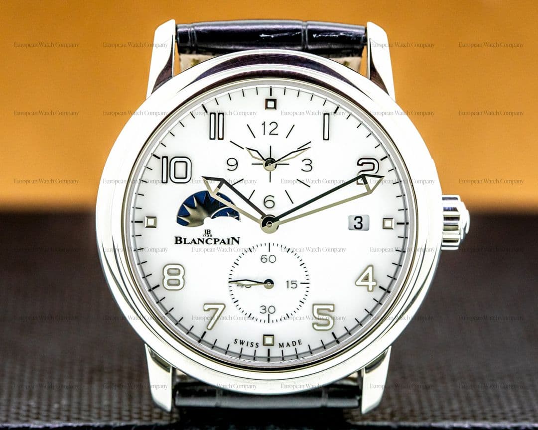 Blancpain Leman Double Timezone SS White Dial 40MM