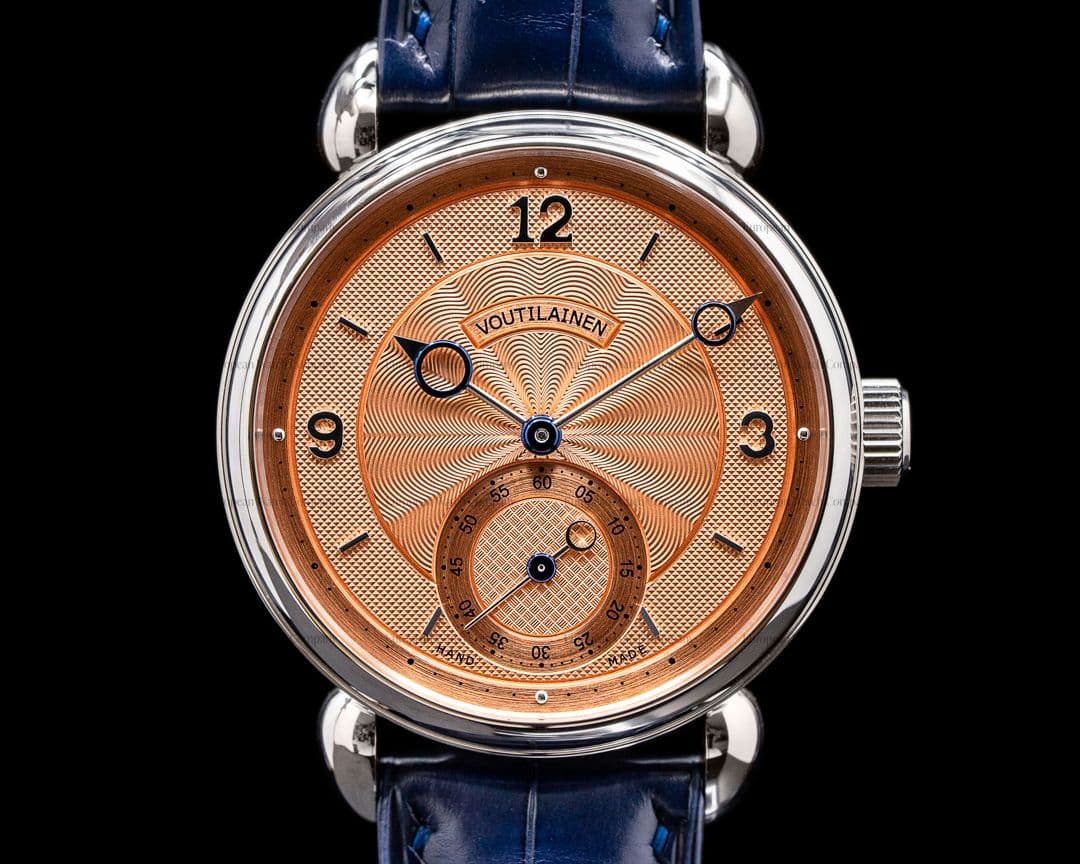 Kari Voutilainen Vingt-8 SALMON DIAL 18k White Gold Ruthenium Movement UNWORN