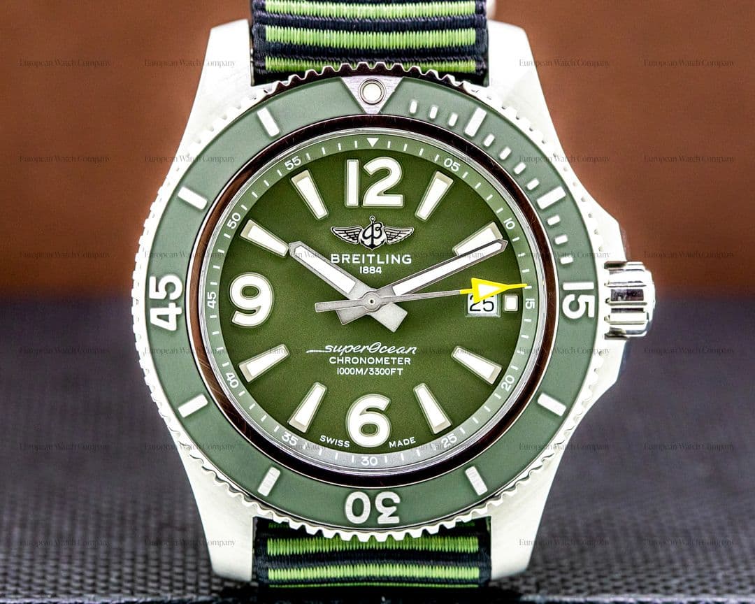 Breitling SuperOcean 44 OUTERKNOWN SS / Green  