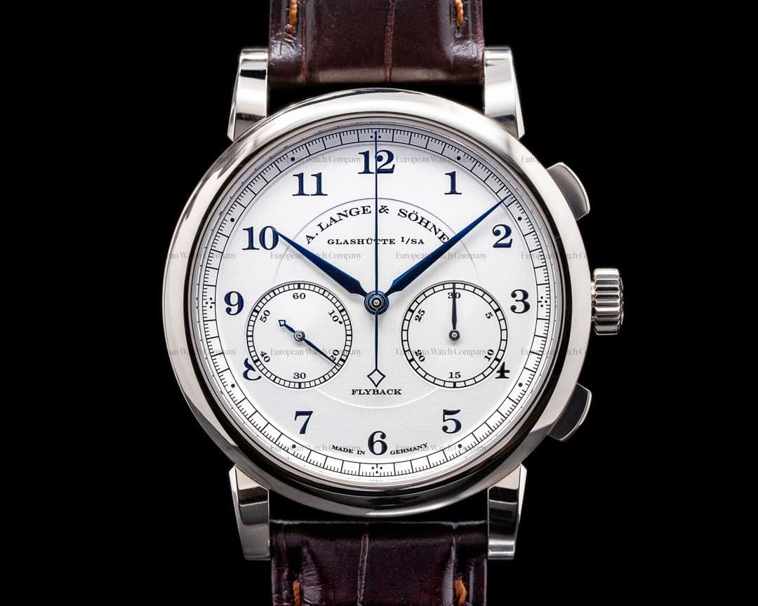A. Lange and Sohne 1815 Chronograph 402.026 18K White Gold 