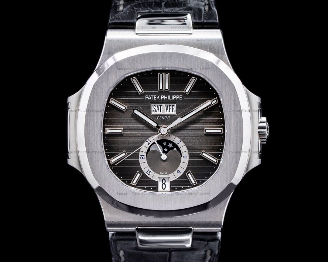 Patek Philippe Nautilus Annual Calendar 5726 Moon SS Grey Dial FULL SET 2019