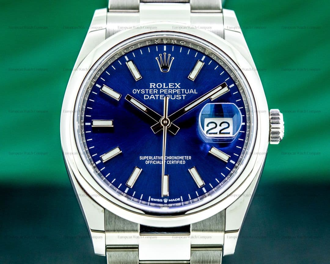 Rolex Datejust 126200 Blue Stick Dial / Oyster Bracelet 2020