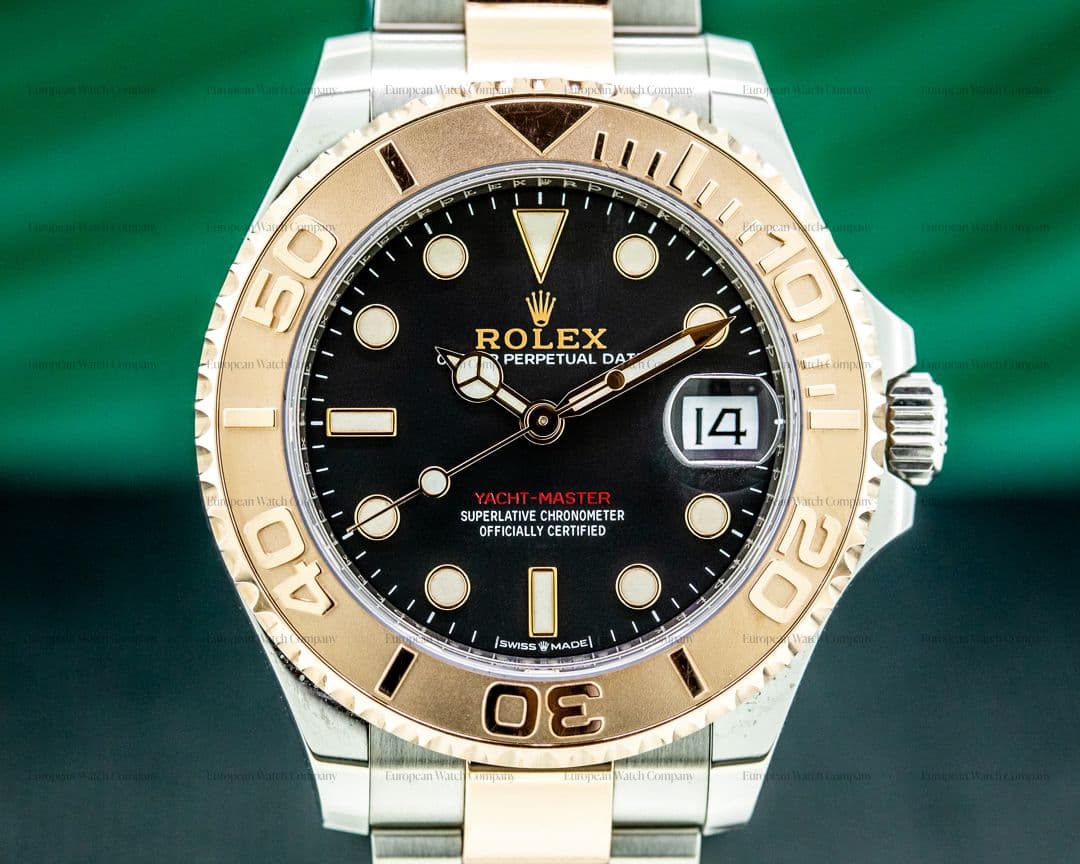 Rolex Yachtmaster Midsize 18K Rose Gold / SS Black Dial 2020