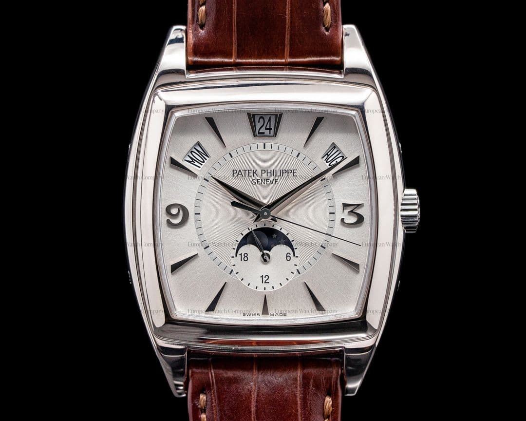 Patek Philippe Gondolo Calendario 5135G 18K White Gold Silver Dial 