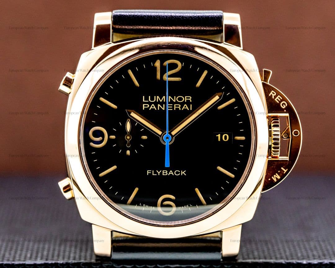 Panerai Luminor 1950 PAM525 Flyback 18K Rose Gold
