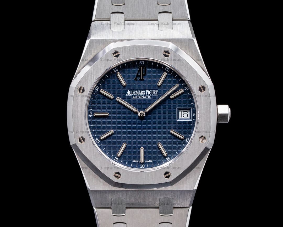 Audemars Piguet Royal Oak 15202ST "Jumbo" Extra Thin Blue Dial SS DISCONTINUED