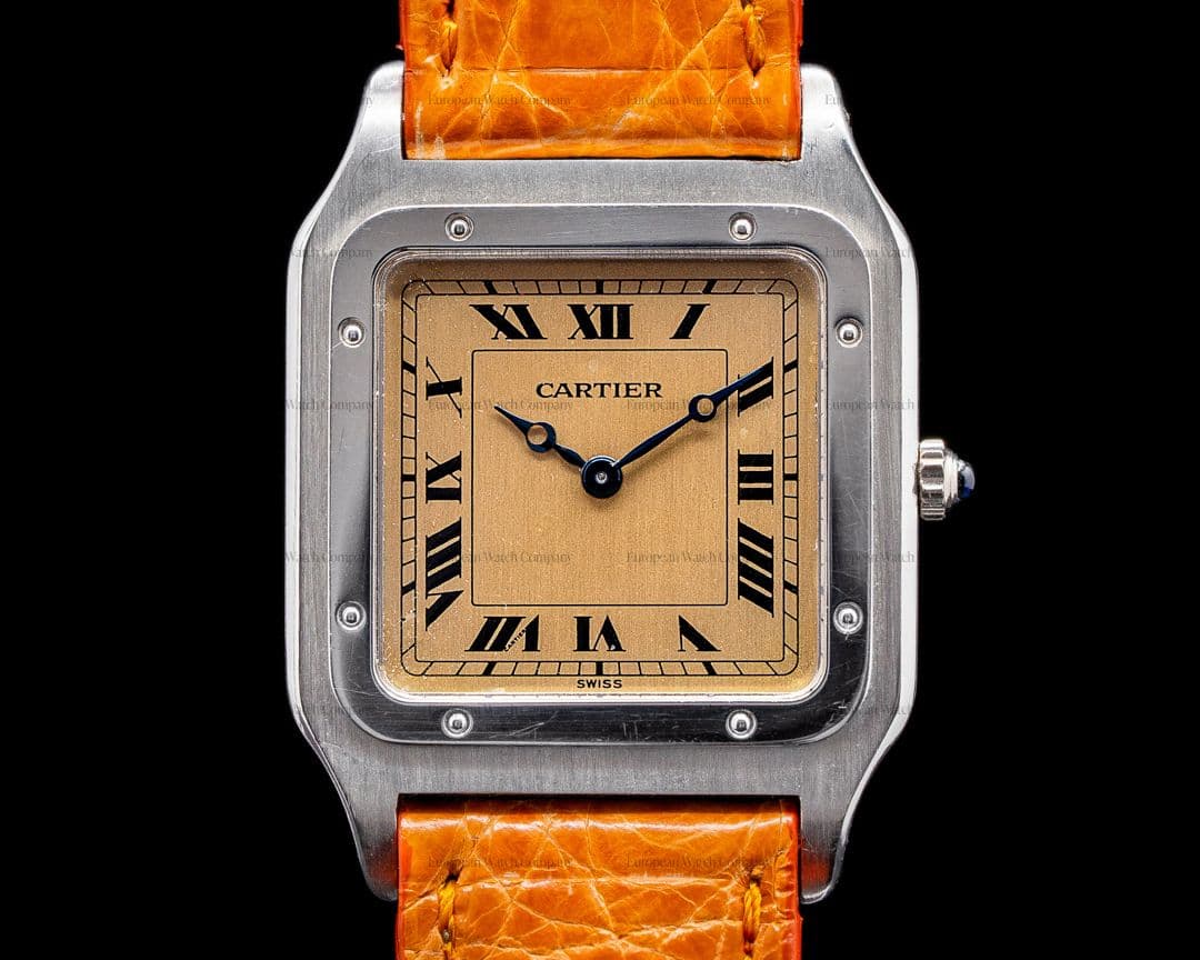 Cartier Santos Dumont 1575-1 Platinum 90th Anniversary RARE