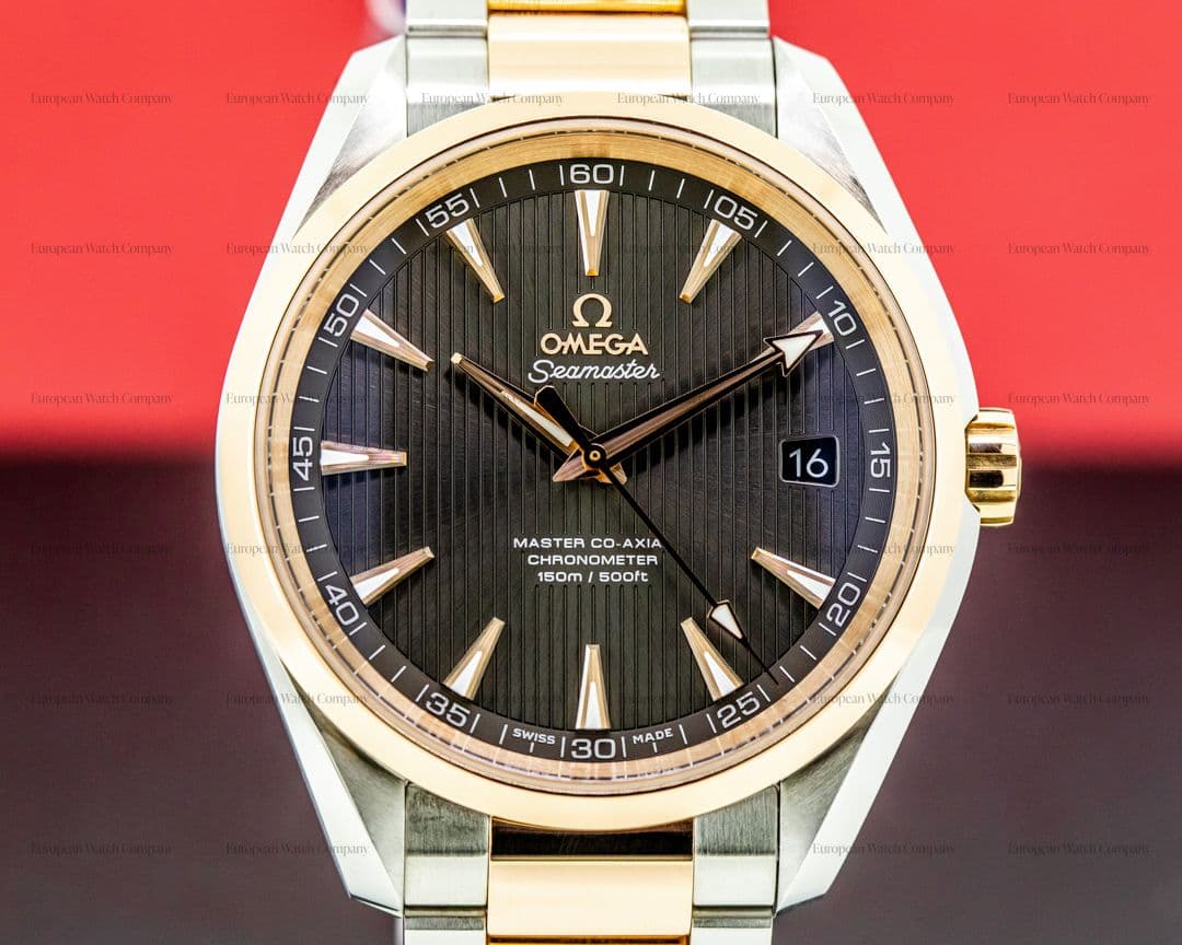 Omega Aqua Terra Co-Axial Chronometer 18k Rose Gold / SS