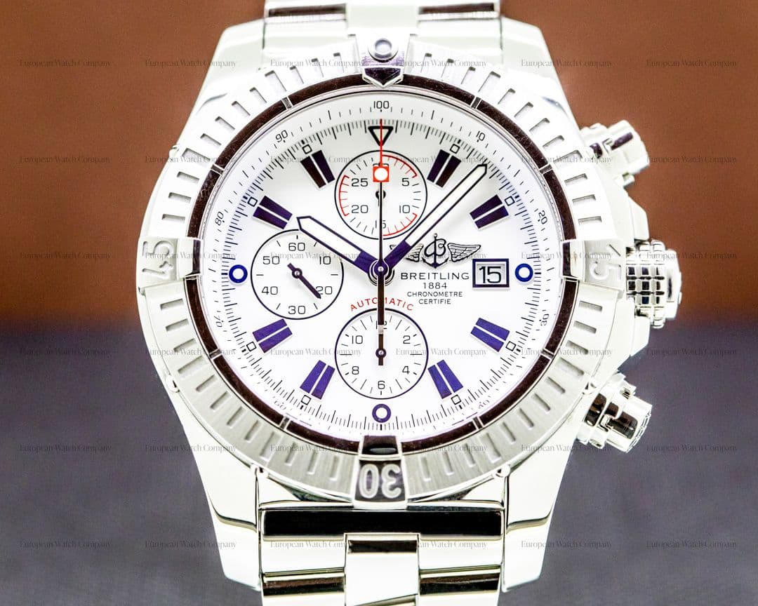 Breitling Aeromarine Super Avenger SS / SS White Roman Dial