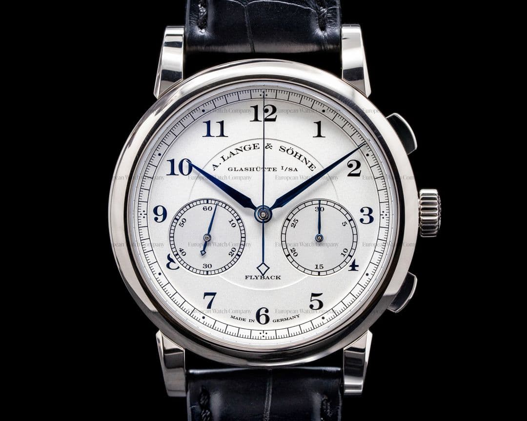 A. Lange and Sohne 1815 Chronograph 402.026 18K White Gold 