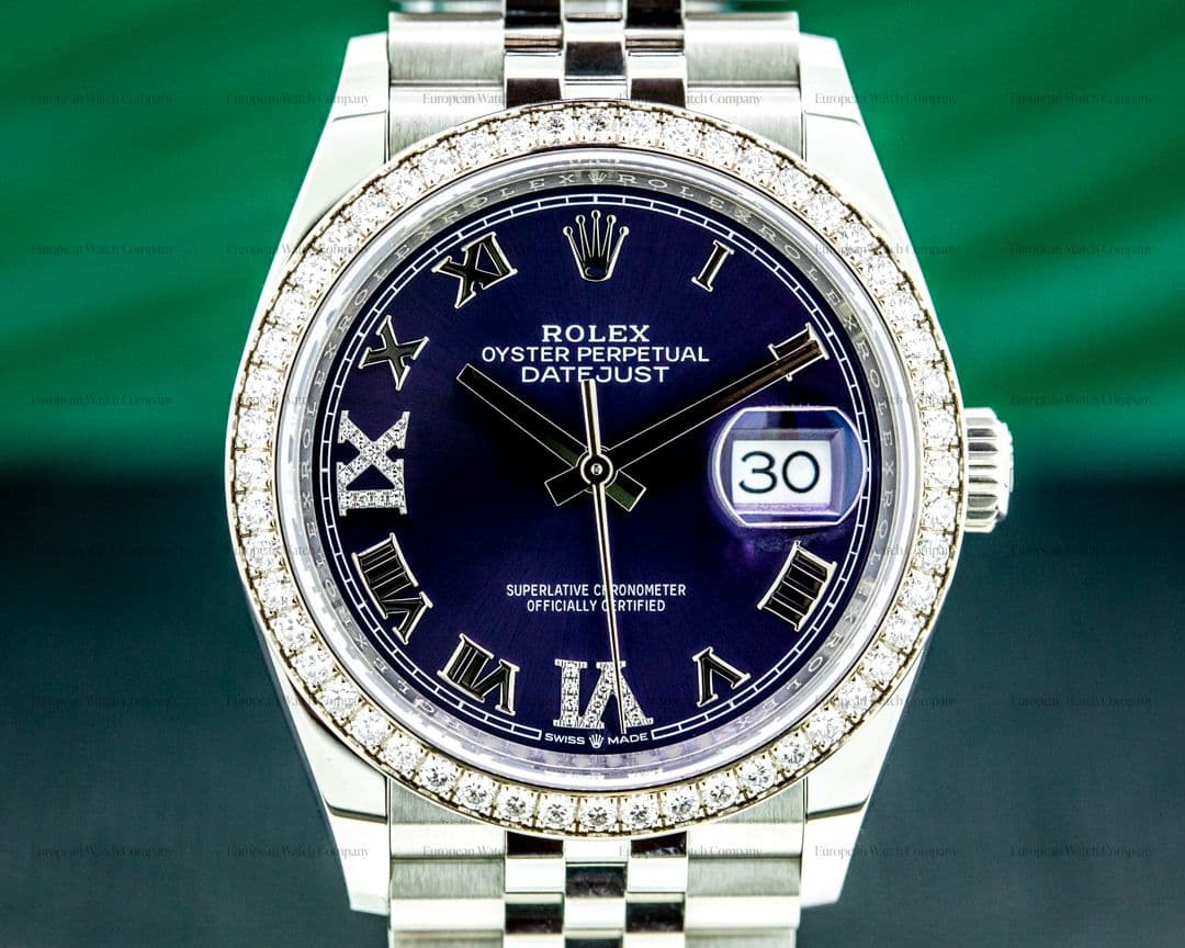 Rolex Datejust 126284 Purple Dial / Diamonds 2021