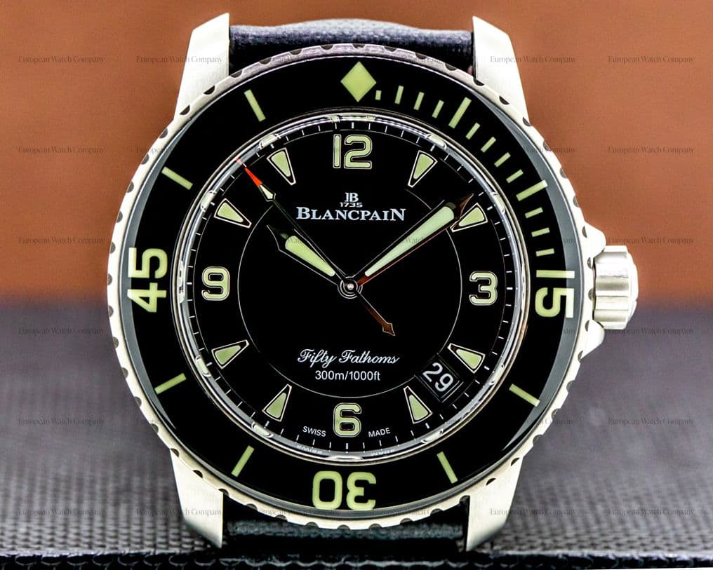 Blancpain Fifty Fathoms / Black Dial Titanium
