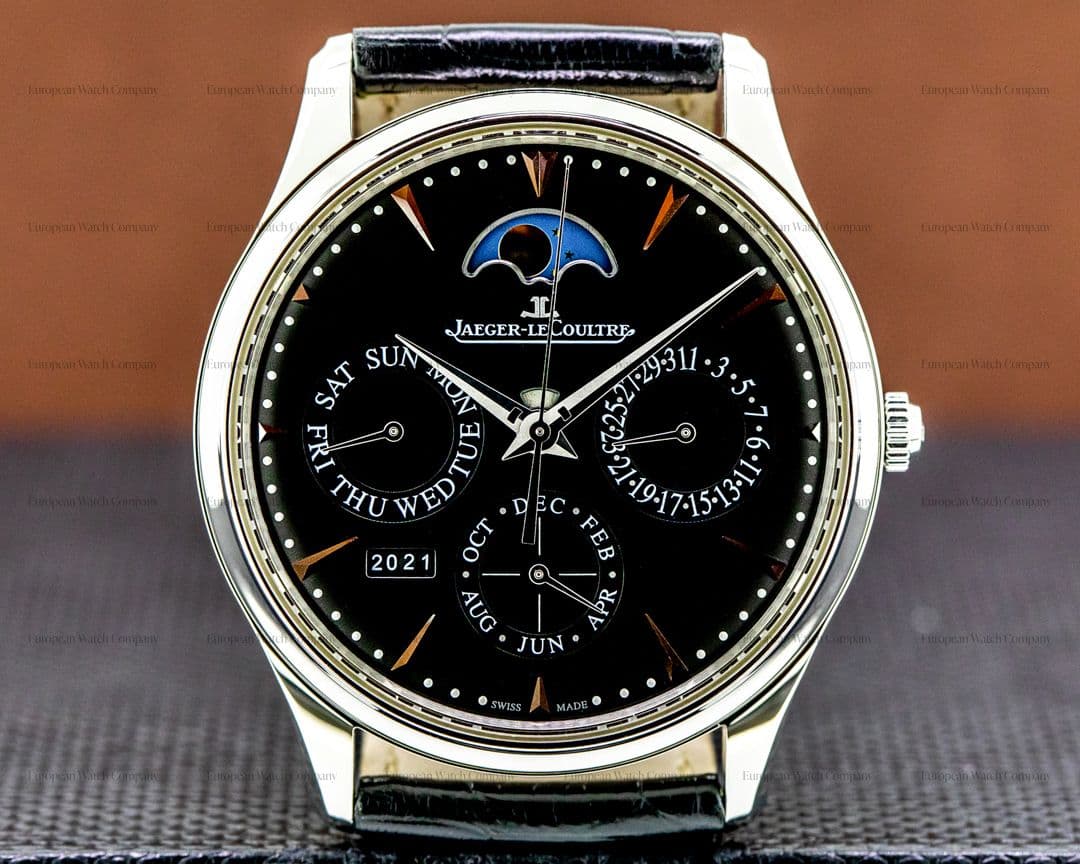 Jaeger LeCoultre Master Ultra Thin Perpetual Calendar Black Dial 39MM