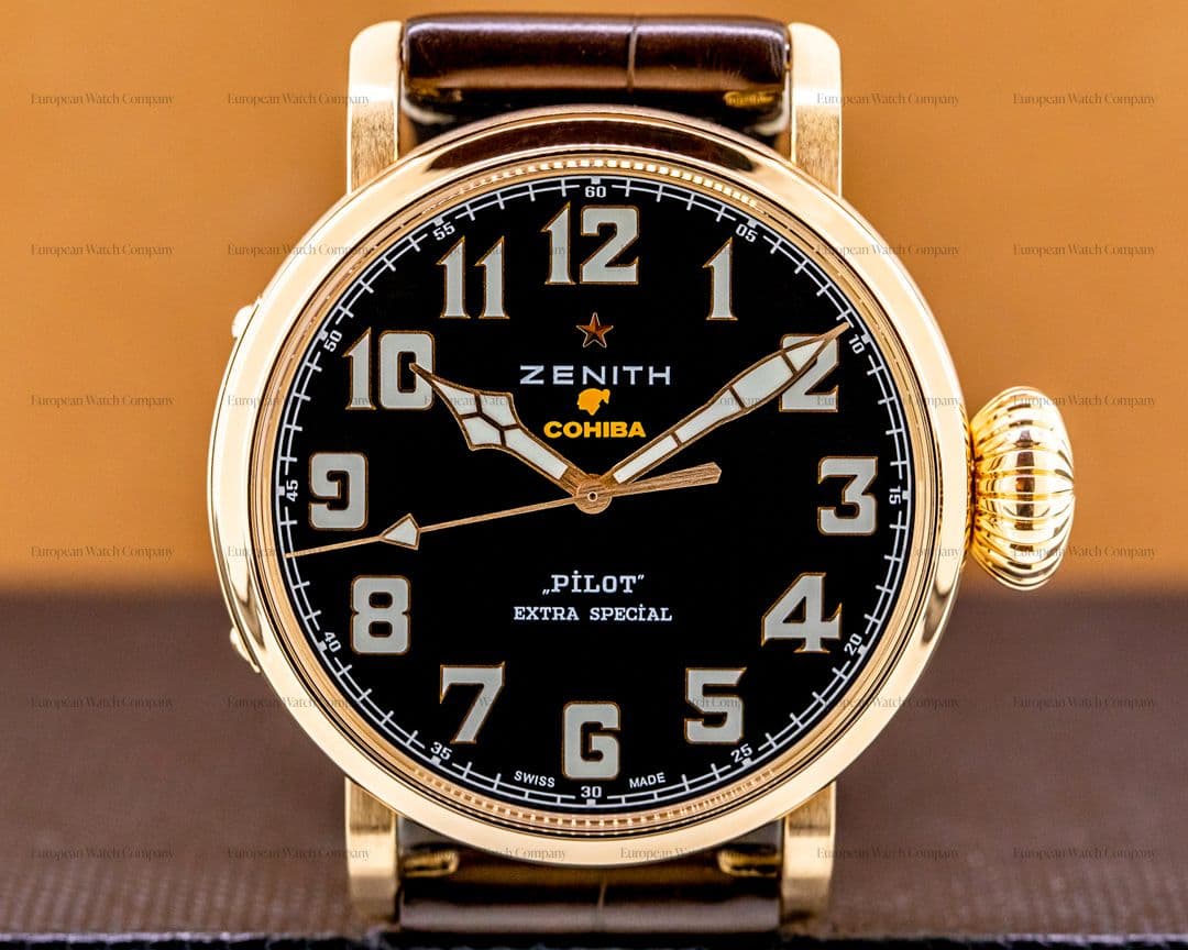 Zenith Pilot Type 20 COHIBA Edition 18K Rose Gold Limited