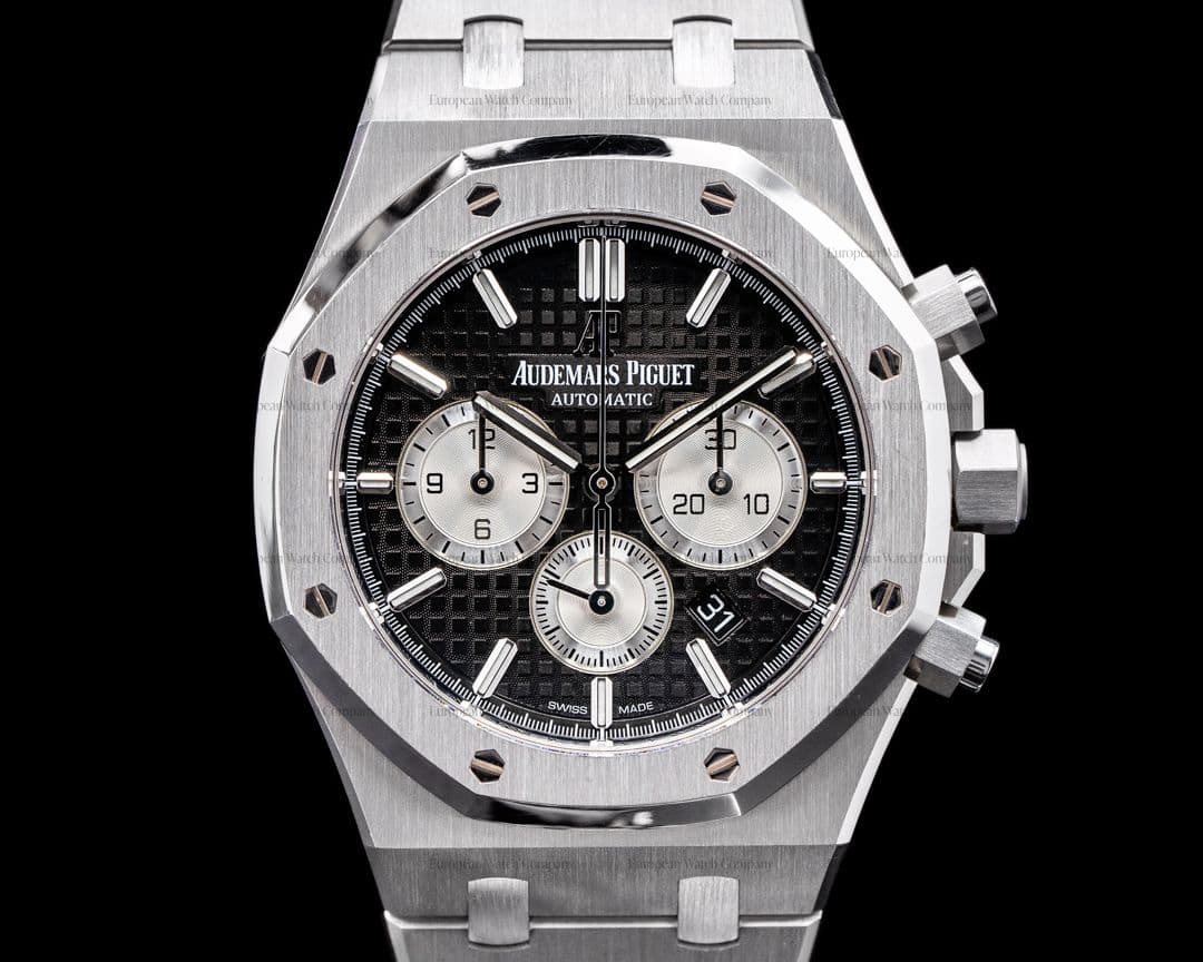 Audemars Piguet Royal Oak 26331ST  Chronograph Black Dial SS 41MM 2019 FULL SET