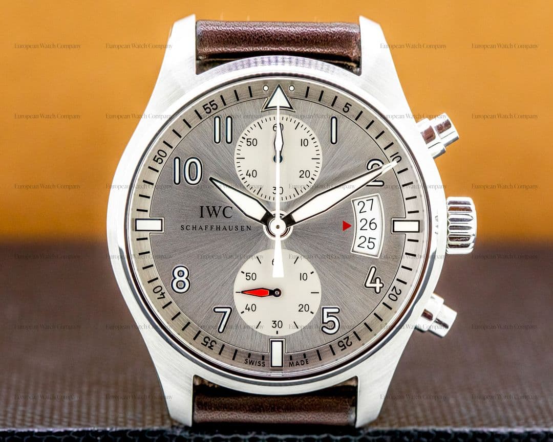 IWC Pilot Spitfire Chronograph SS Silver Dial LIMITED