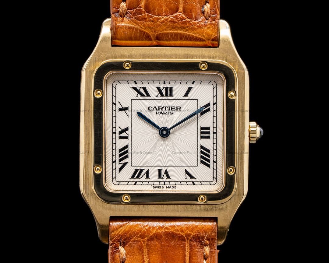 Cartier Santos Dumont Extra-Plate OJ GM Guilloche COLLECTION PRIVEE