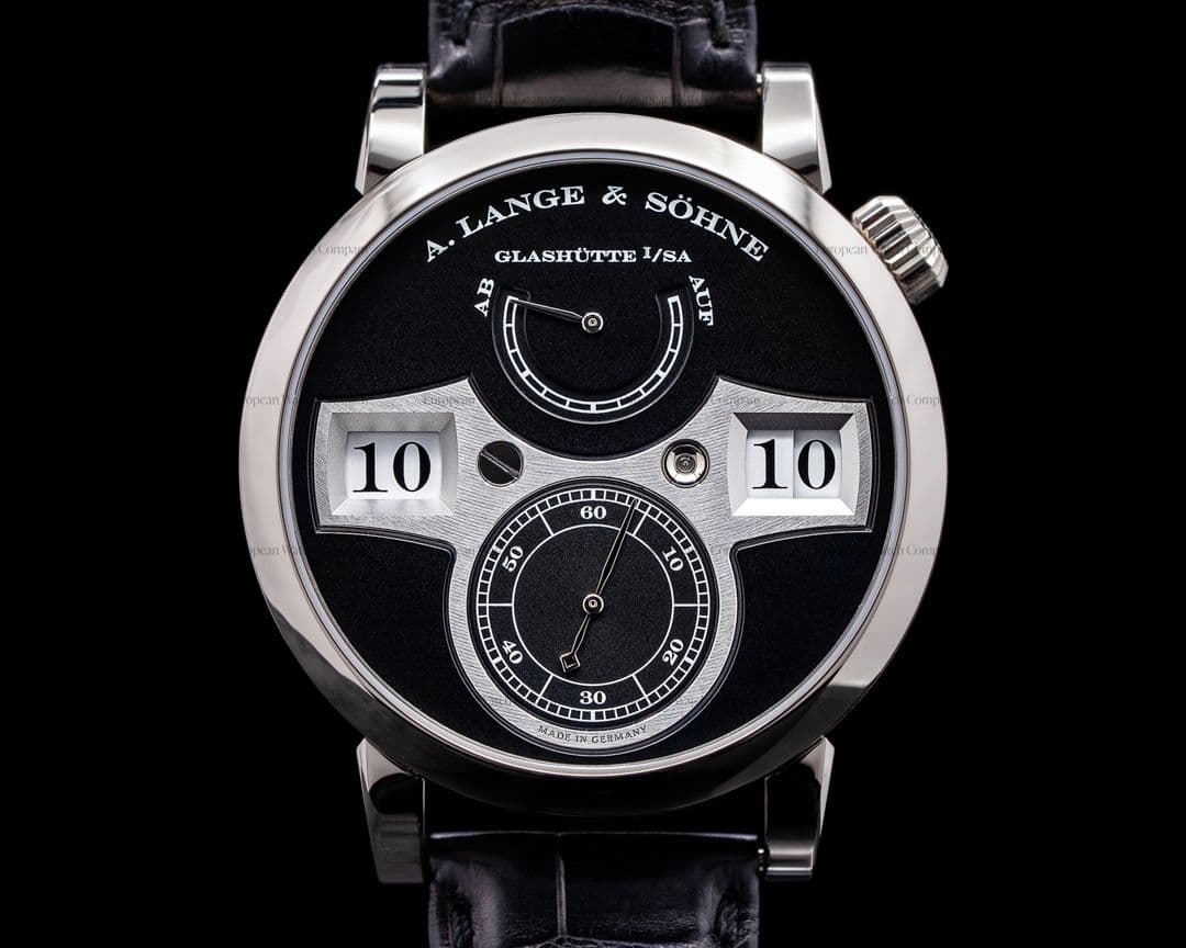 A. Lange and Sohne Zeitwerk 140.029 18K White Gold FULL SET