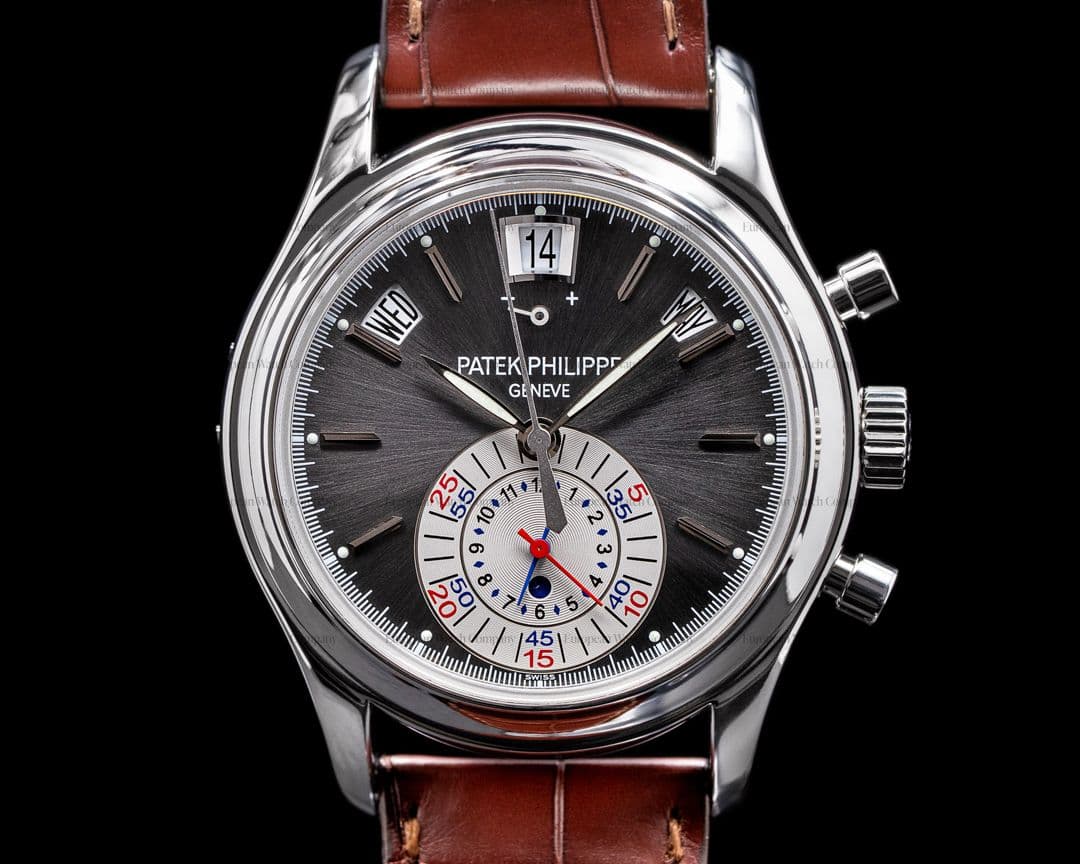 Patek Philippe Annual Calendar 5960P Chronograph Platinum Grey Dial FULL SET


