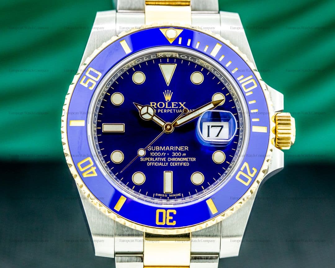 Rolex Submariner 116613LB Ceramic Blue Dial 18K / SS 