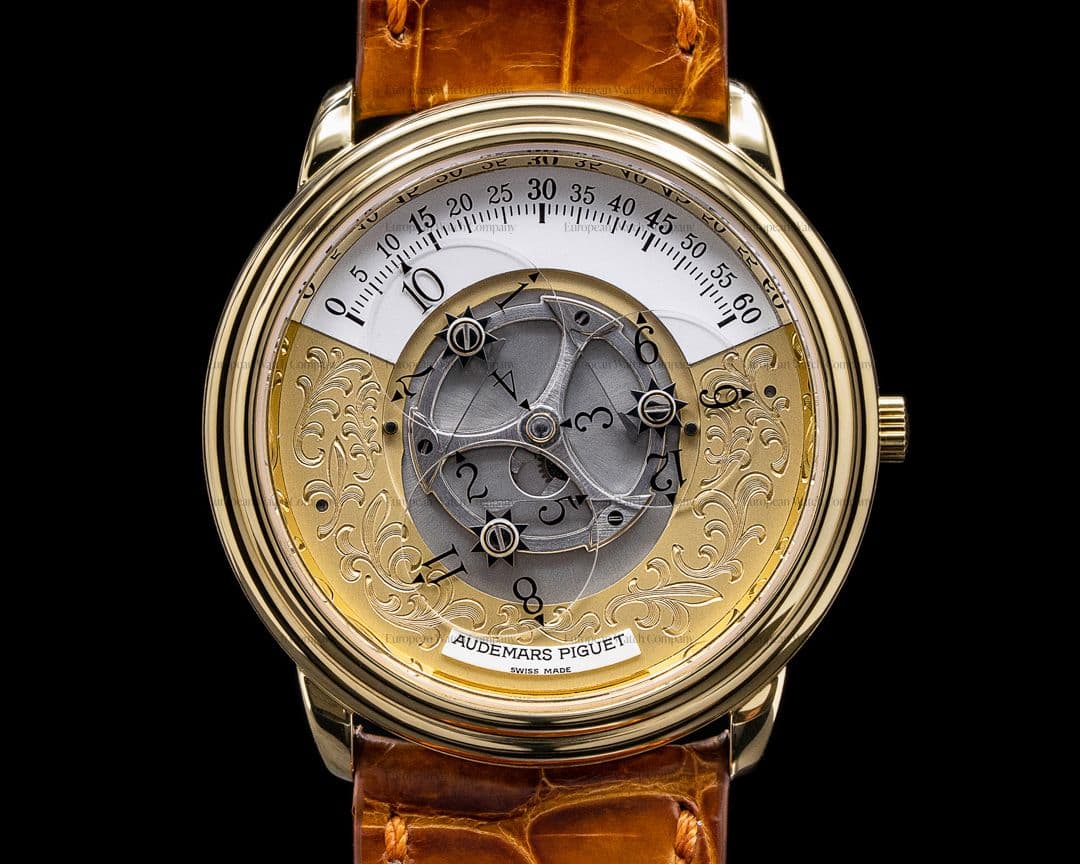 Audemars Piguet Star Wheel 25720BA Automatic Engraved Dial 18K Yellow Gold 
