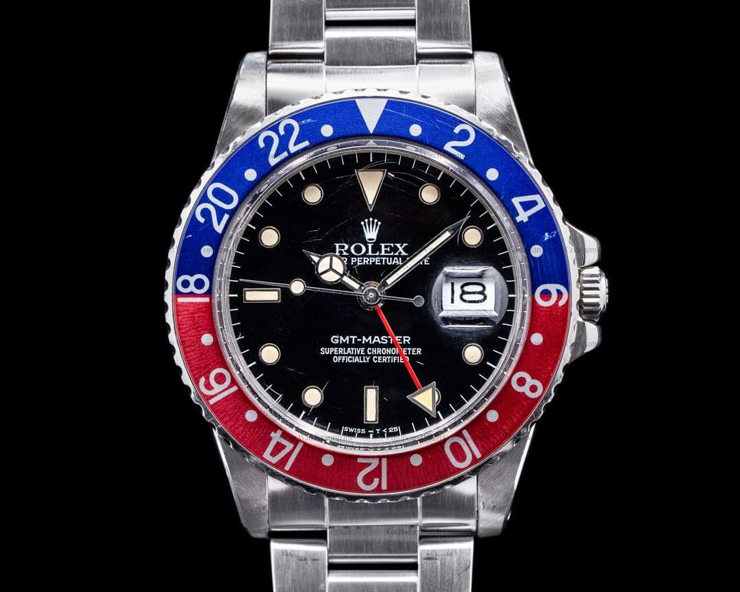 Rolex GMT Master 16750 SS Pepsi Bezel 1985