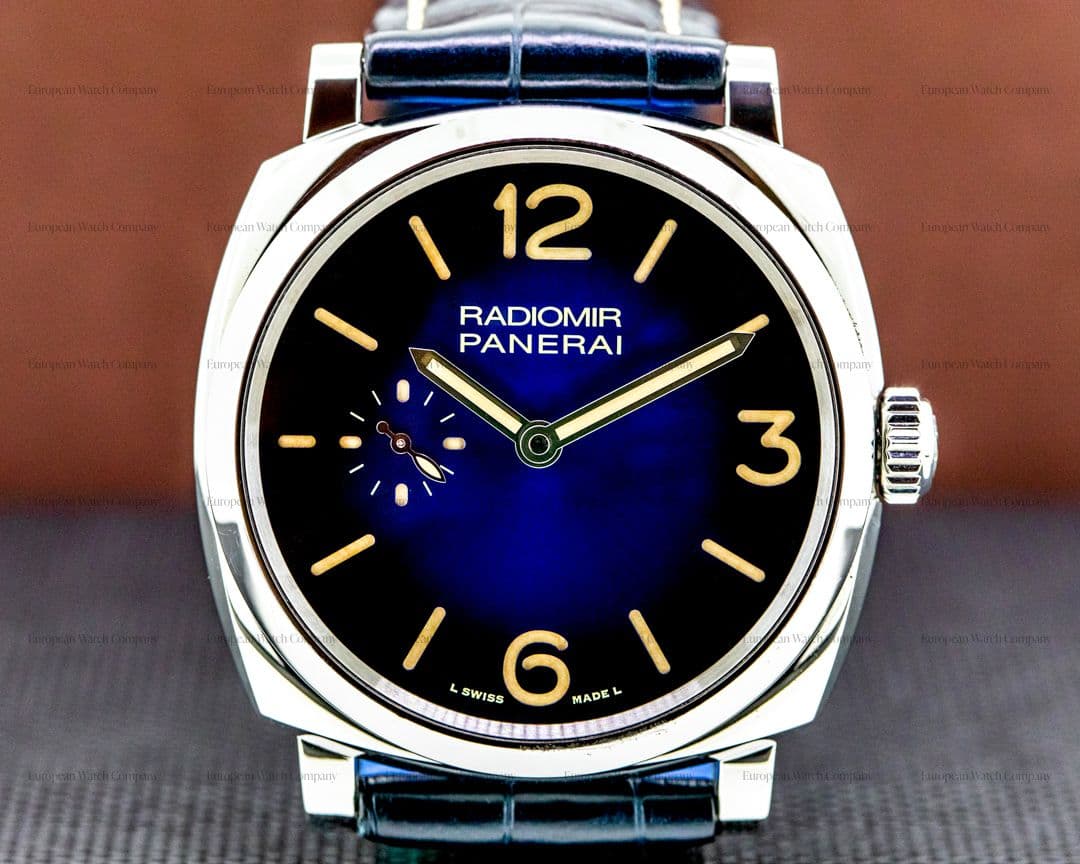 Panerai Radomir Manual Wind SS 42MM Blue "Sandwich Dial"