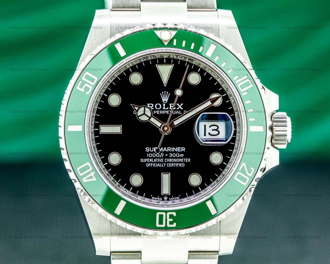 Rolex Submariner Date 126610LV Kermit GREEN Ceramic Bezel 41MM UNWORN