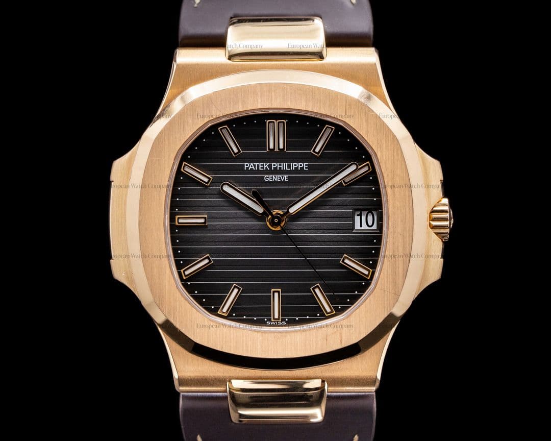 Patek Philippe Nautilus 5711R-001 18K Rose Gold / Strap NICE FULL SET