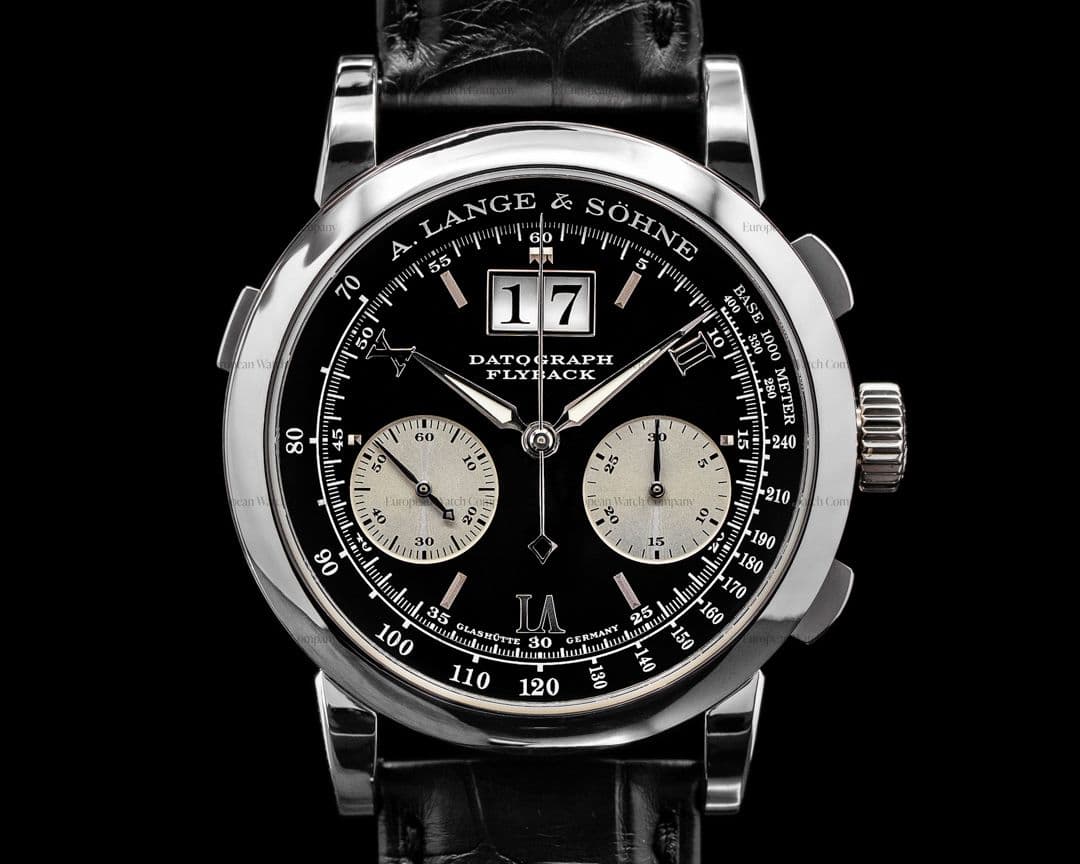 A. Lange and Sohne Datograph Flyback Platinum / Deployant Buckle