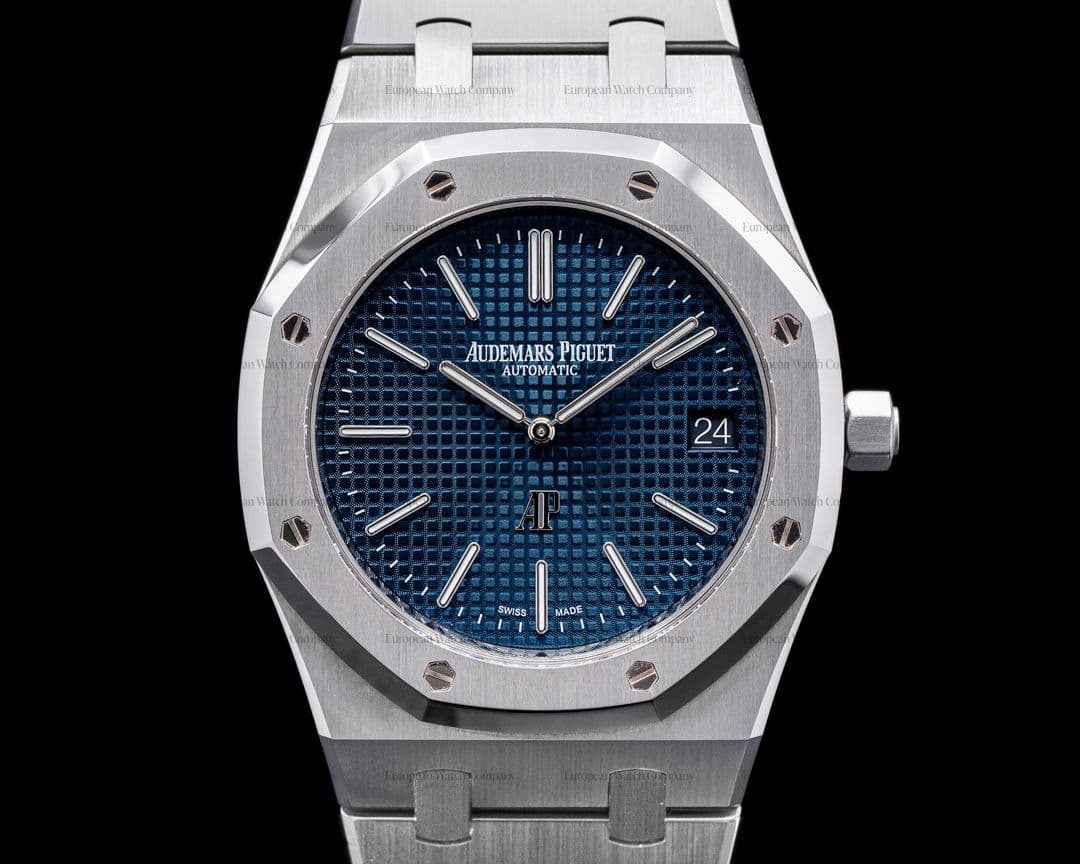 Audemars Piguet Royal Oak 15202ST Extra Thin Blue Dial SS DISCONTINUED