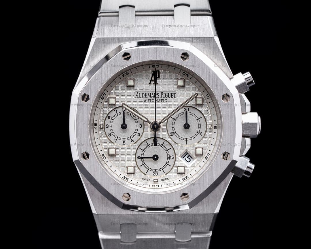 Audemars Piguet Royal Oak 25960BC Chronograph 18K White Gold / White Dial RARE