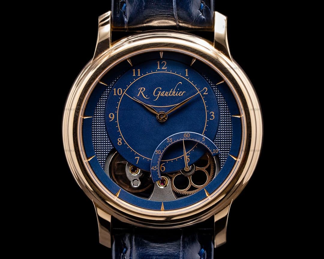 Romain Gauthier Prestige HMS Ten 18k Rose Gold / Blue Dial PIECE UNIQUE