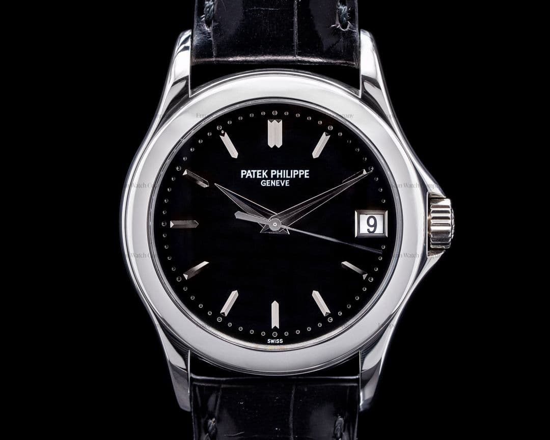 Patek Philippe Calatrava 5107P Automatic Platinum Black Dial RARE