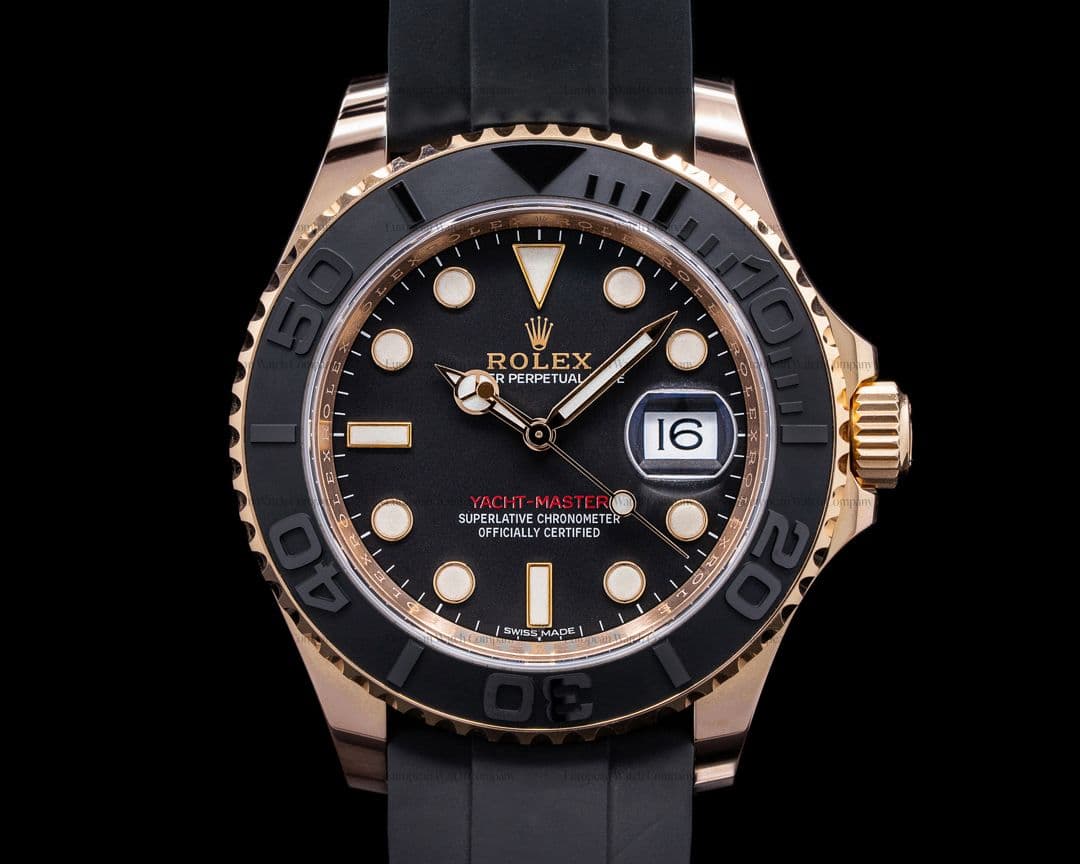 Rolex Yacht Master 18K Rose Gold / Rubber 40MM