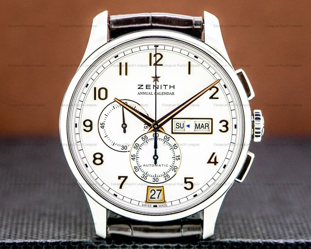 Zenith Captain Windsor Chronograph stainless steel / White Dial 