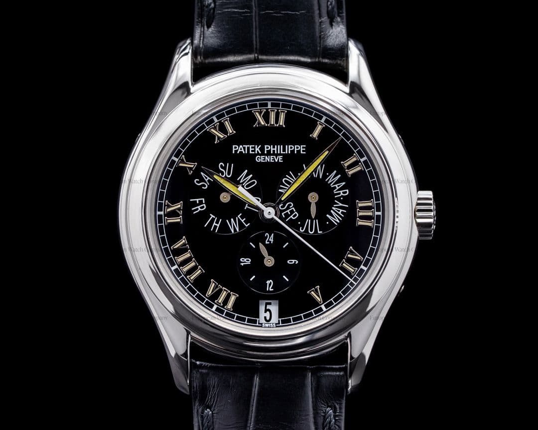 Patek Philippe Annual Calendar 5035P Black Dial Platinum PP SERVICED