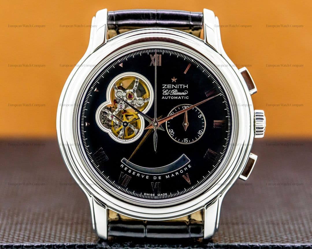 Zenith Chronomaster Open XXT Black Dial SS / Strap