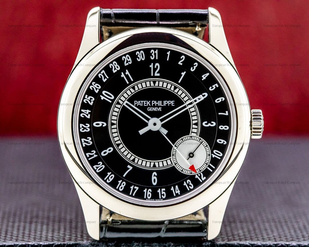 Patek Philippe Calatrava 6006G Black Dial 18K White Gold / Deployant 2020