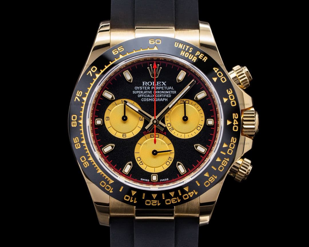 Rolex Daytona 116518LN Black Dial 18K Yellow Gold / Rubber 2019
