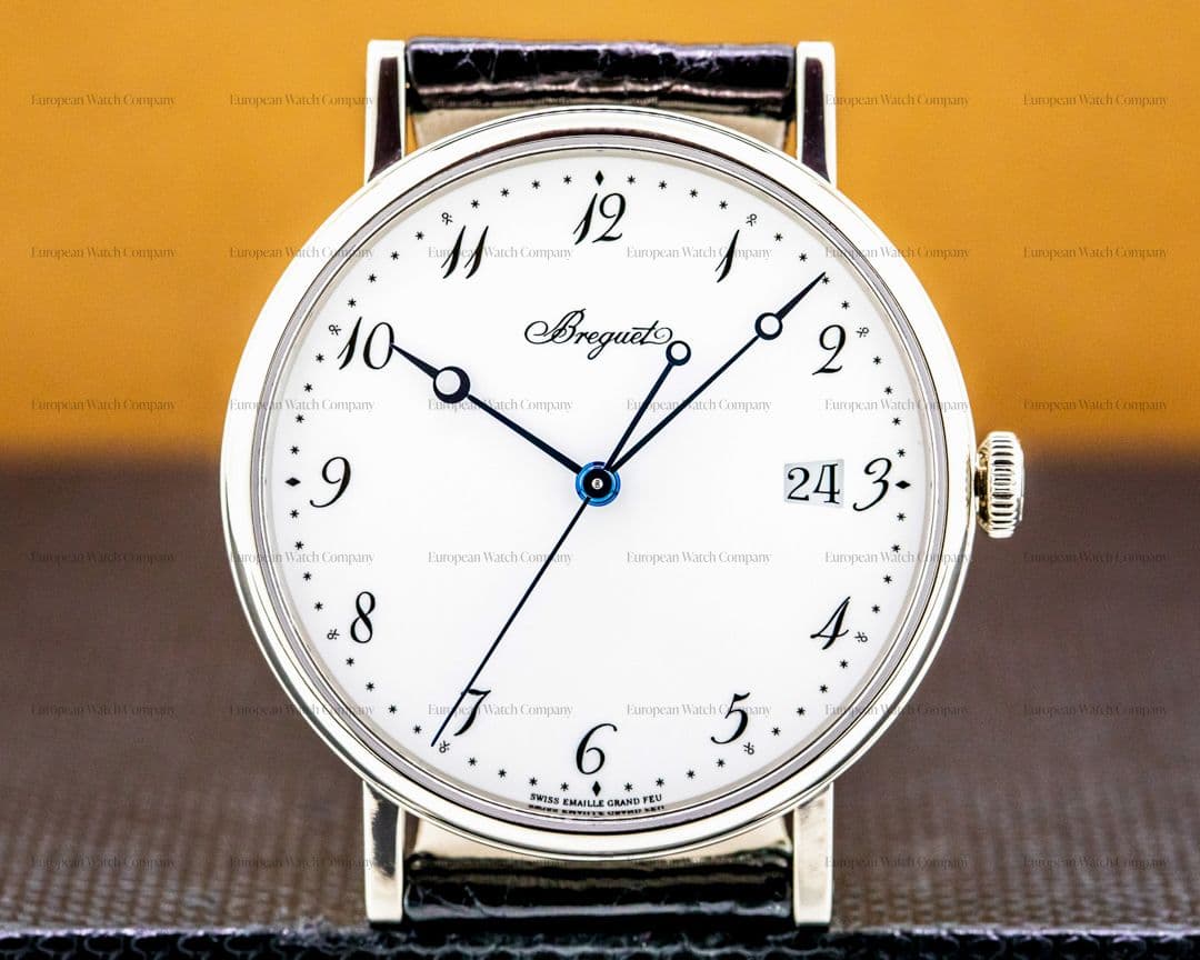 Breguet Classique 5177BB Automatic Enamel Dial 18K White Gold
