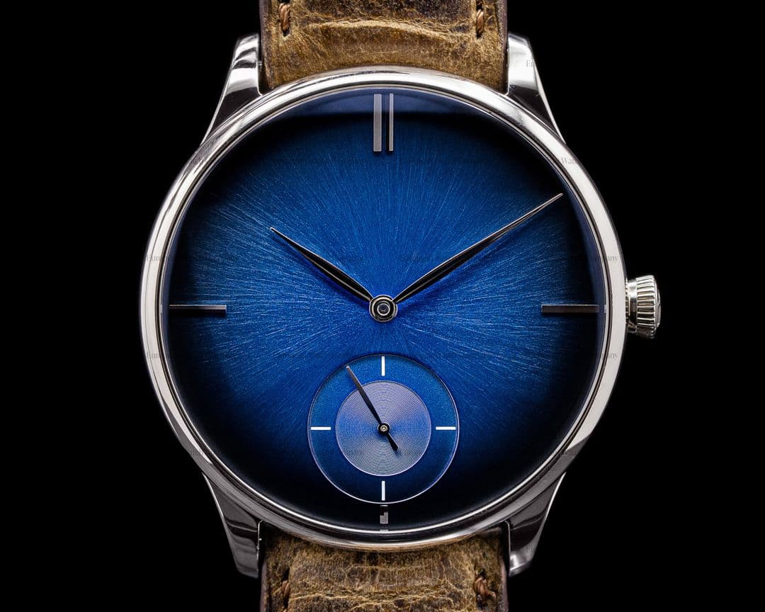 H. Moser & Cie Venturer Purity Blue Fume Dial 18k WG Small Seconds