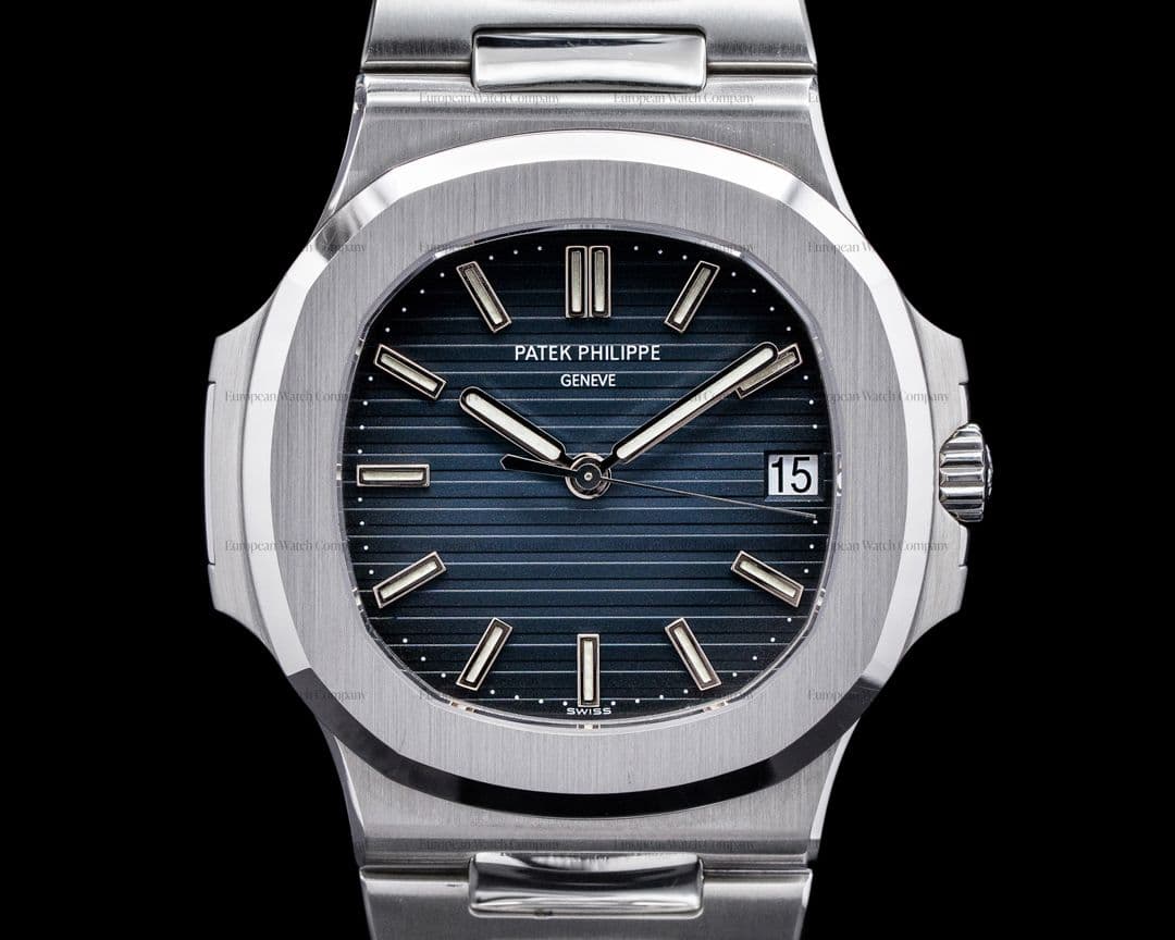 Patek Philippe Jumbo Nautilus 5711 Blue Dial SS FULL SET 