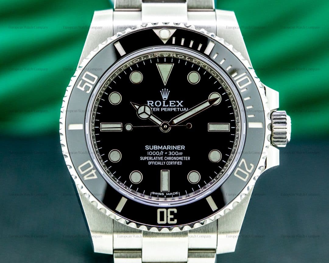 Rolex Submariner 114060 No Date Ceramic Bezel UNWORN