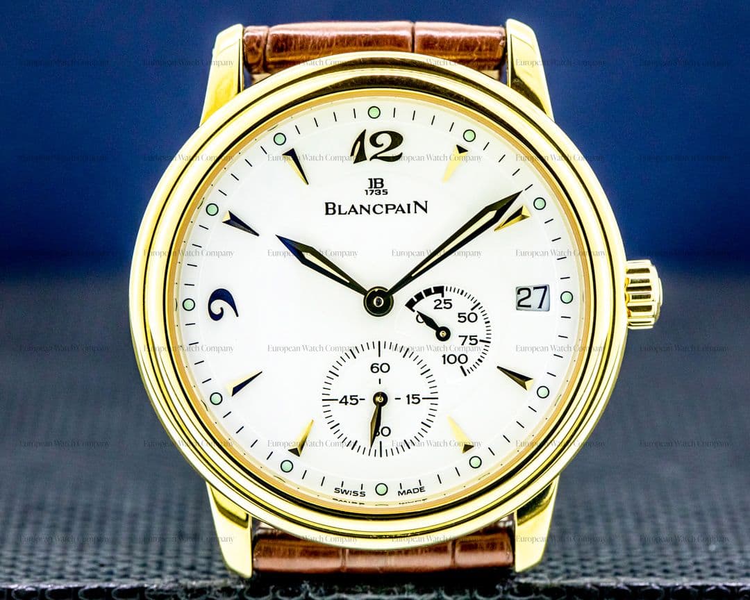 Blancpain Villeret Ultra Slim Power Reserve 18k YG White Dial