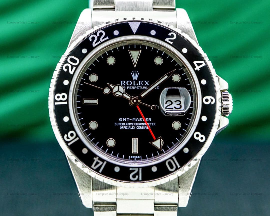 Rolex 16700 GMT Master / Black Dial SHARP "Swiss Only"