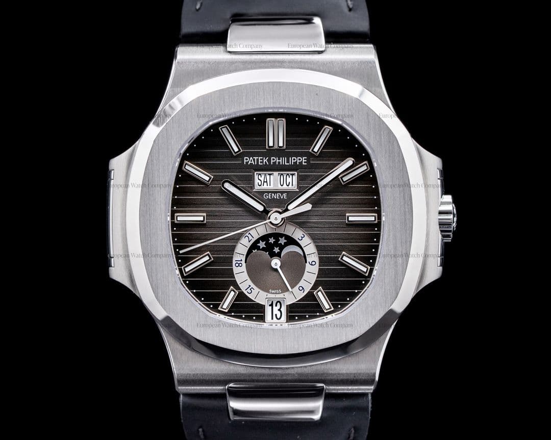Patek Philippe Nautilus Annual Calendar 5726 Moon SS Grey Dial FULL SET