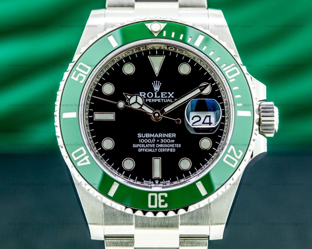 Rolex Submariner Date 126610LV Kermit GREEN Ceramic Bezel 41MM UNWORN