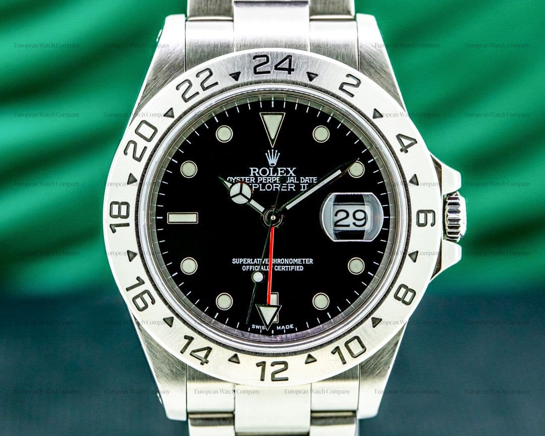Rolex Explorer II 16570 Black Dial SHARP FULL SET